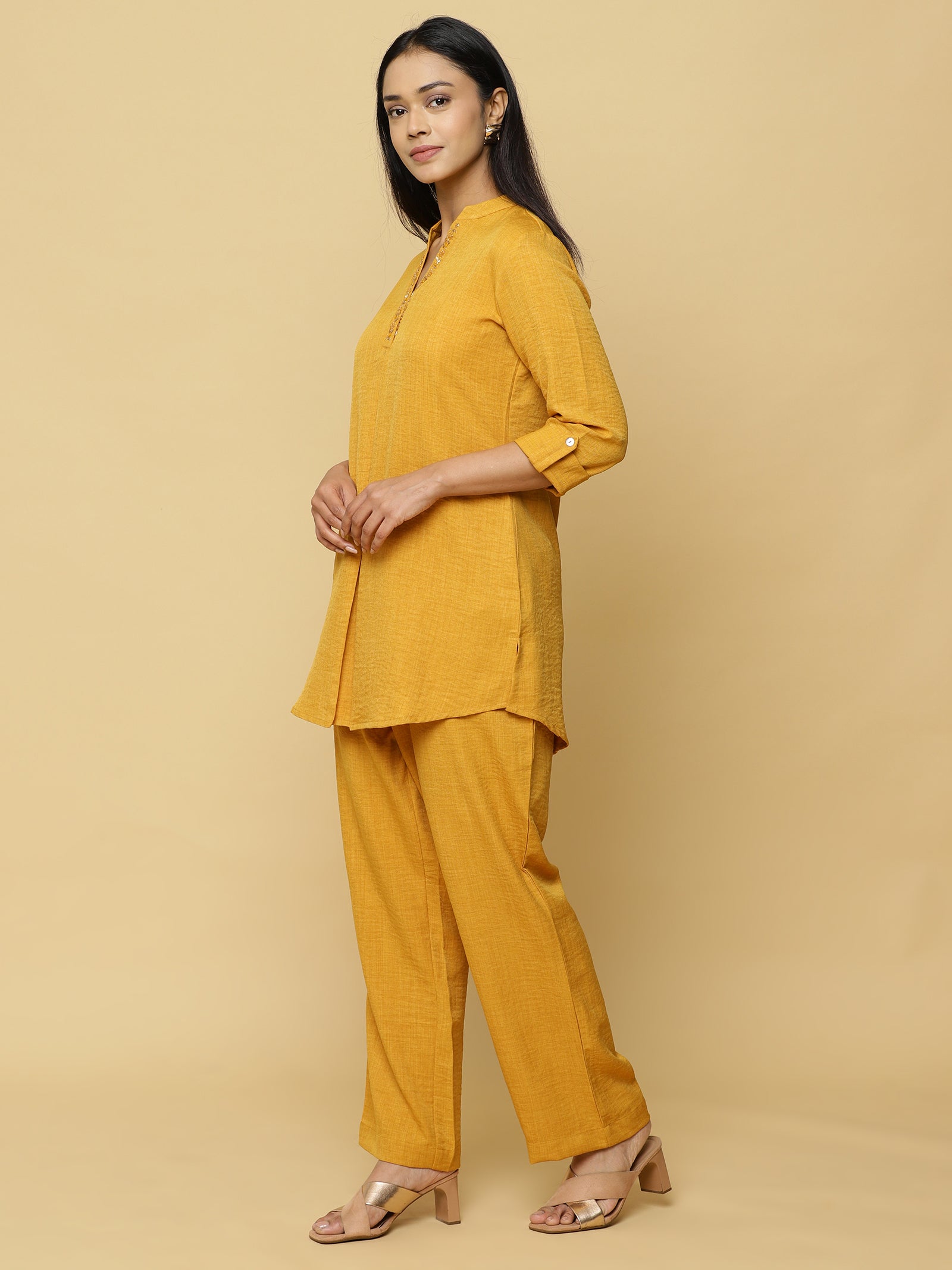 Mustard Short Co-ord Set
