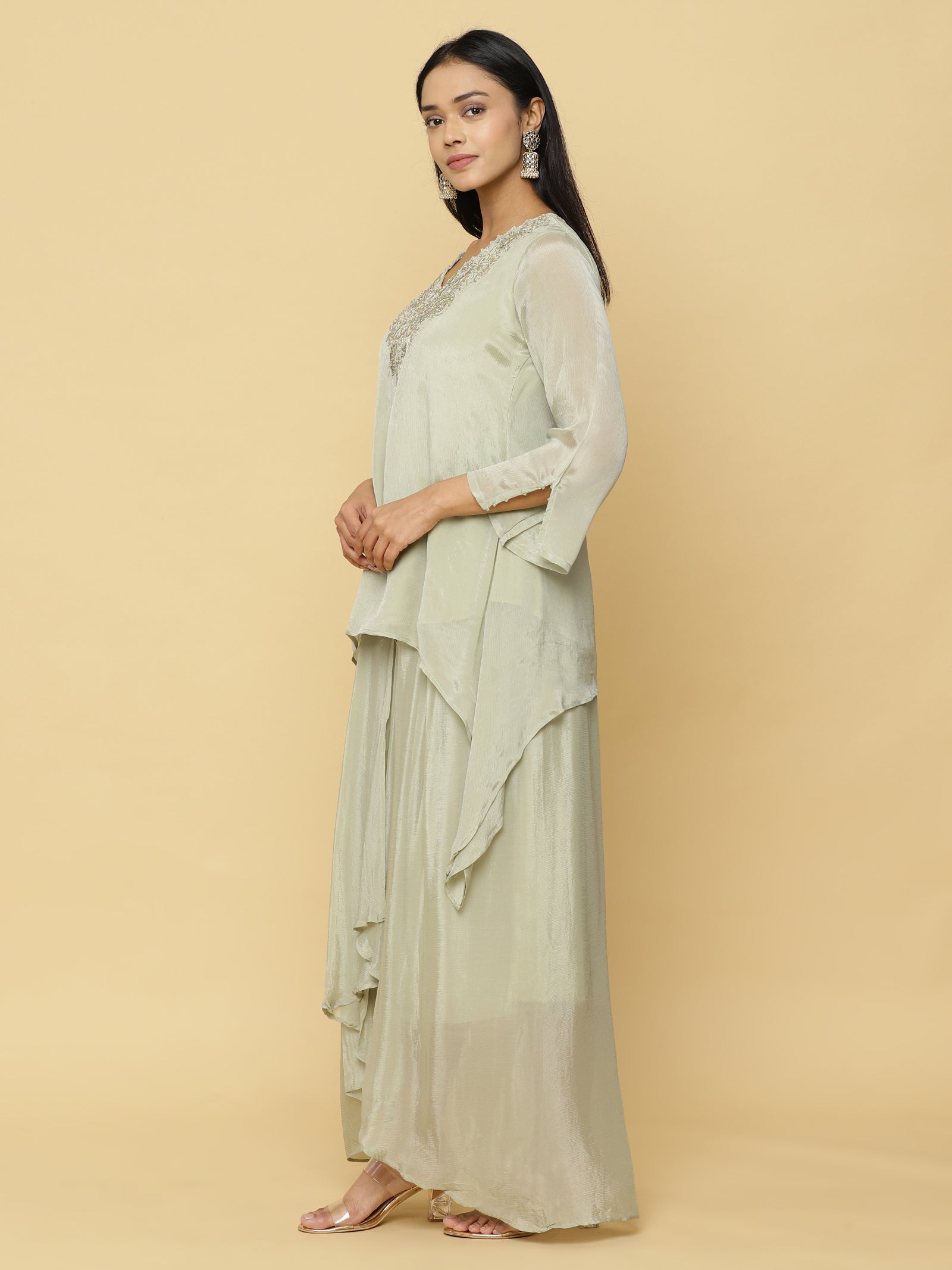 Sage Green Layered Coord Set