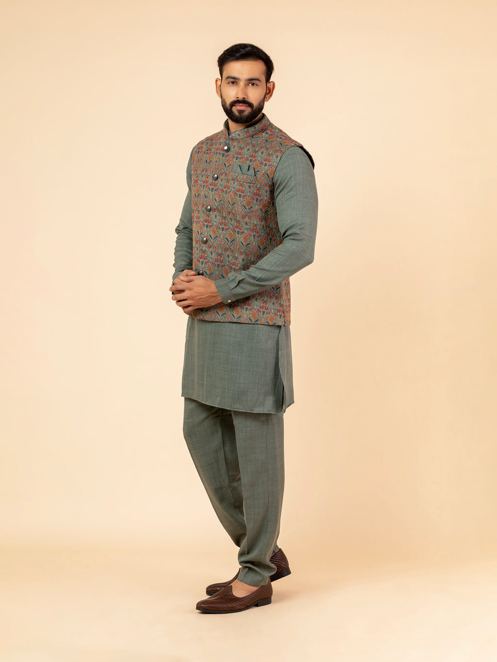 Sage Tapestry Jacket Set
