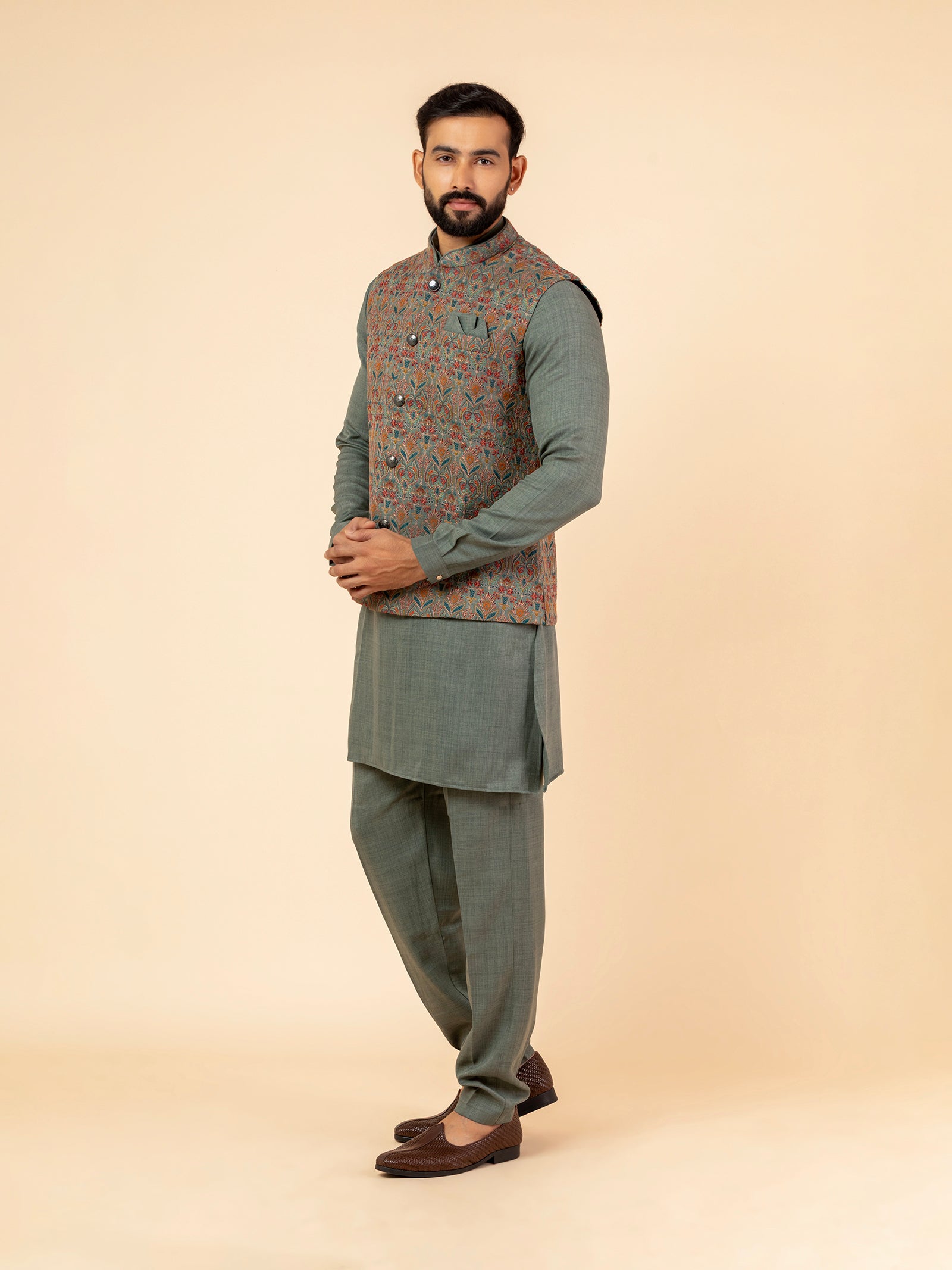 Sage Tapestry Jacket Set