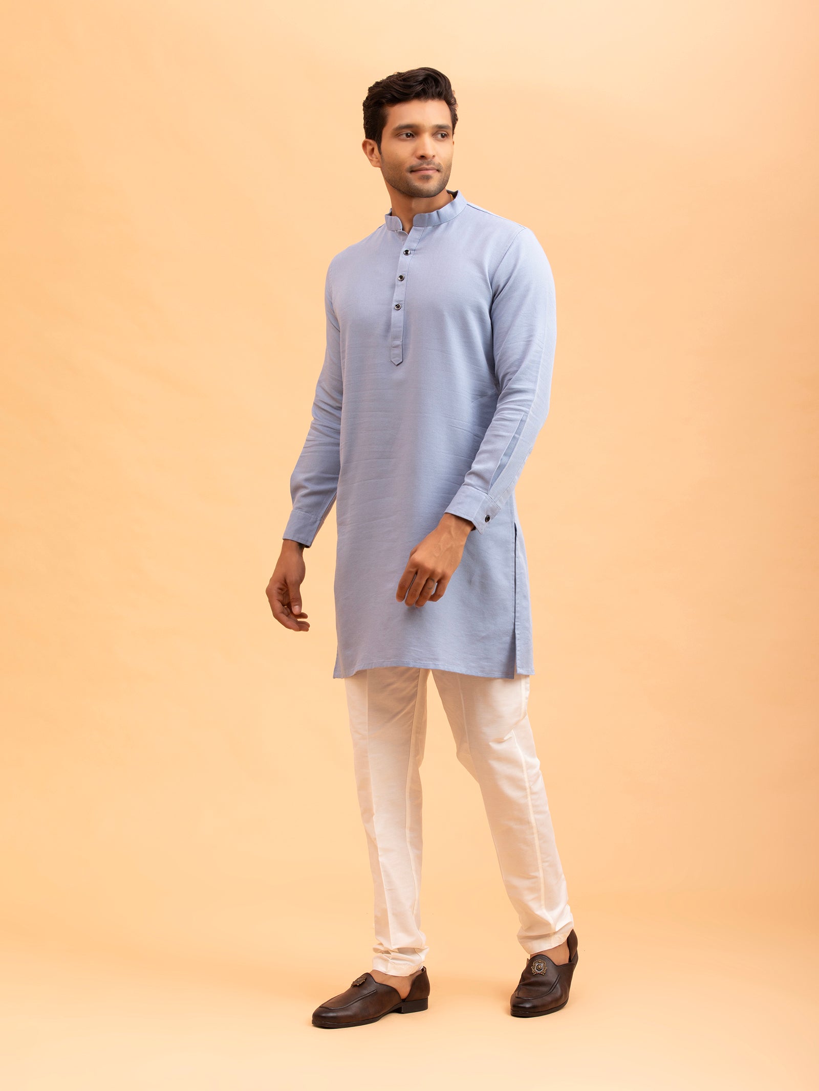 Sky Blue Minimalist Kurta
