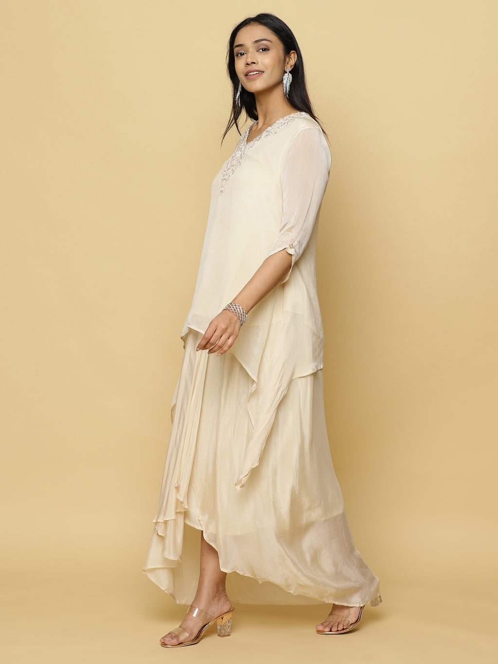 Ivory Layered Co-ord Set