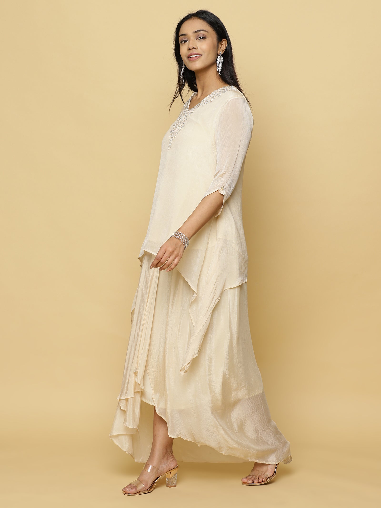 Ivory Layered Co-ord Set