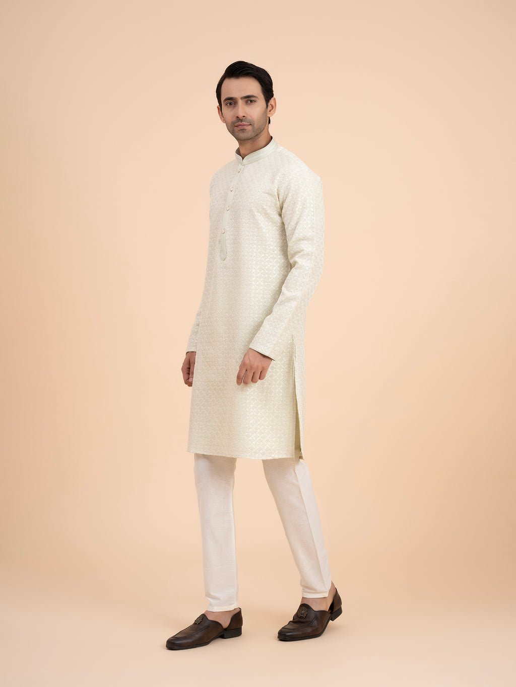 Mint Stripe Kurta Set