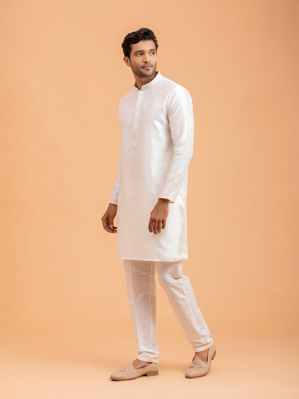 White Serenity Minimalist Kurta Set