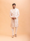 Blush Pink Geometric Embroidered Sherwani Set