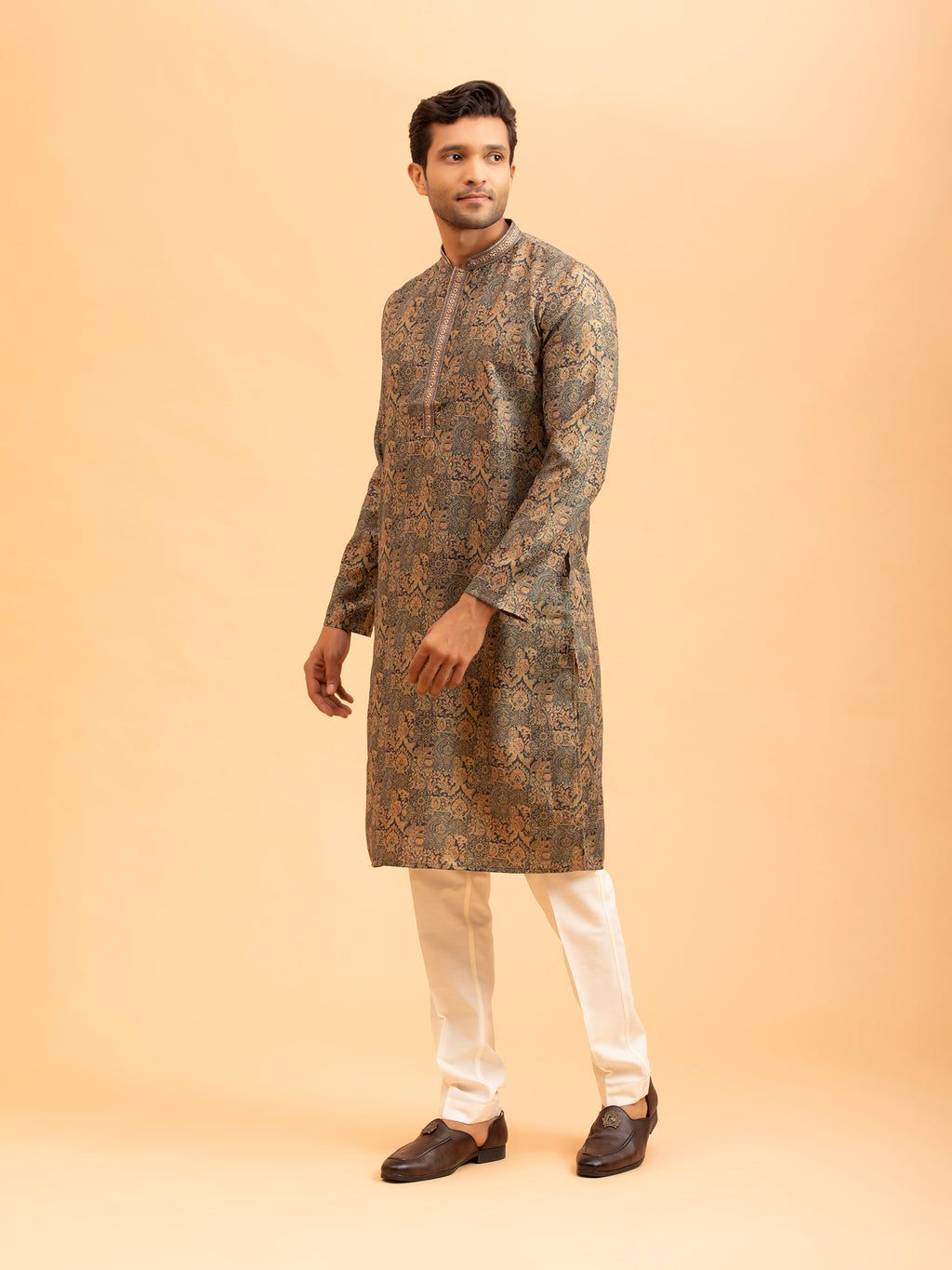 Rustic Gold Paisley Kurta