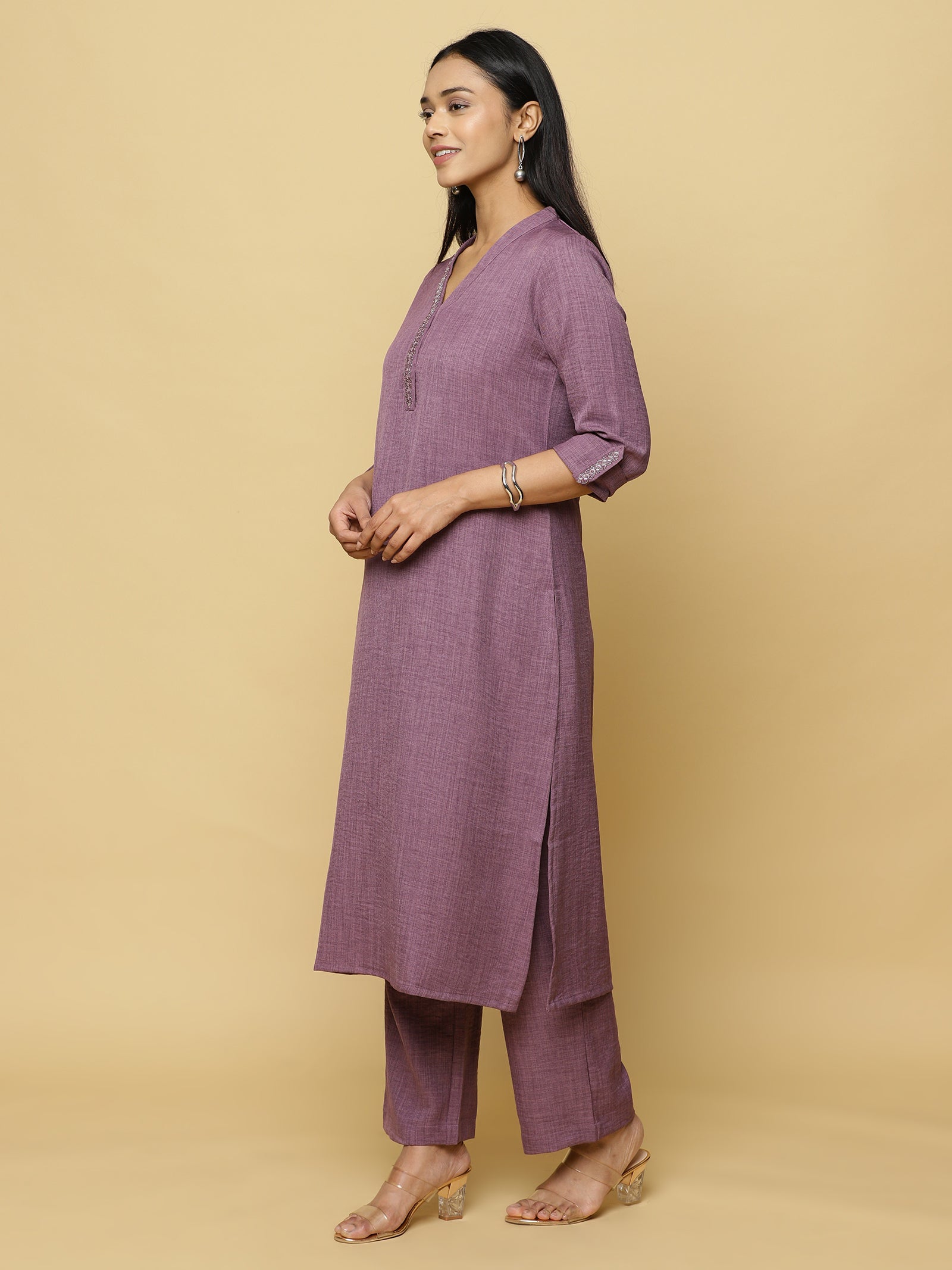 Lavender Textured Co-ord Set