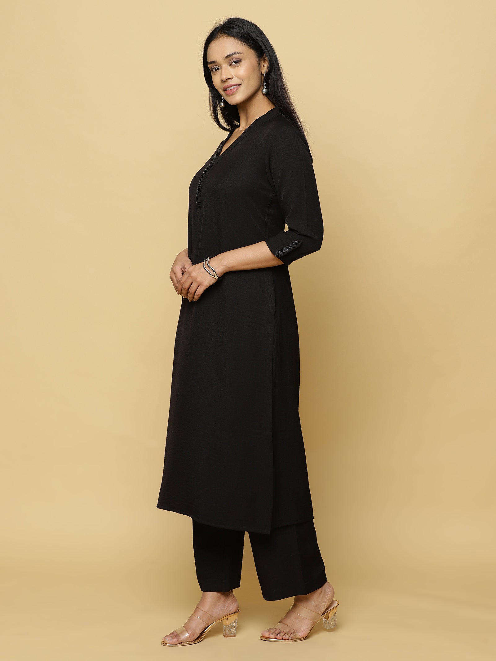 Classic Black Tunic Co-ord Set