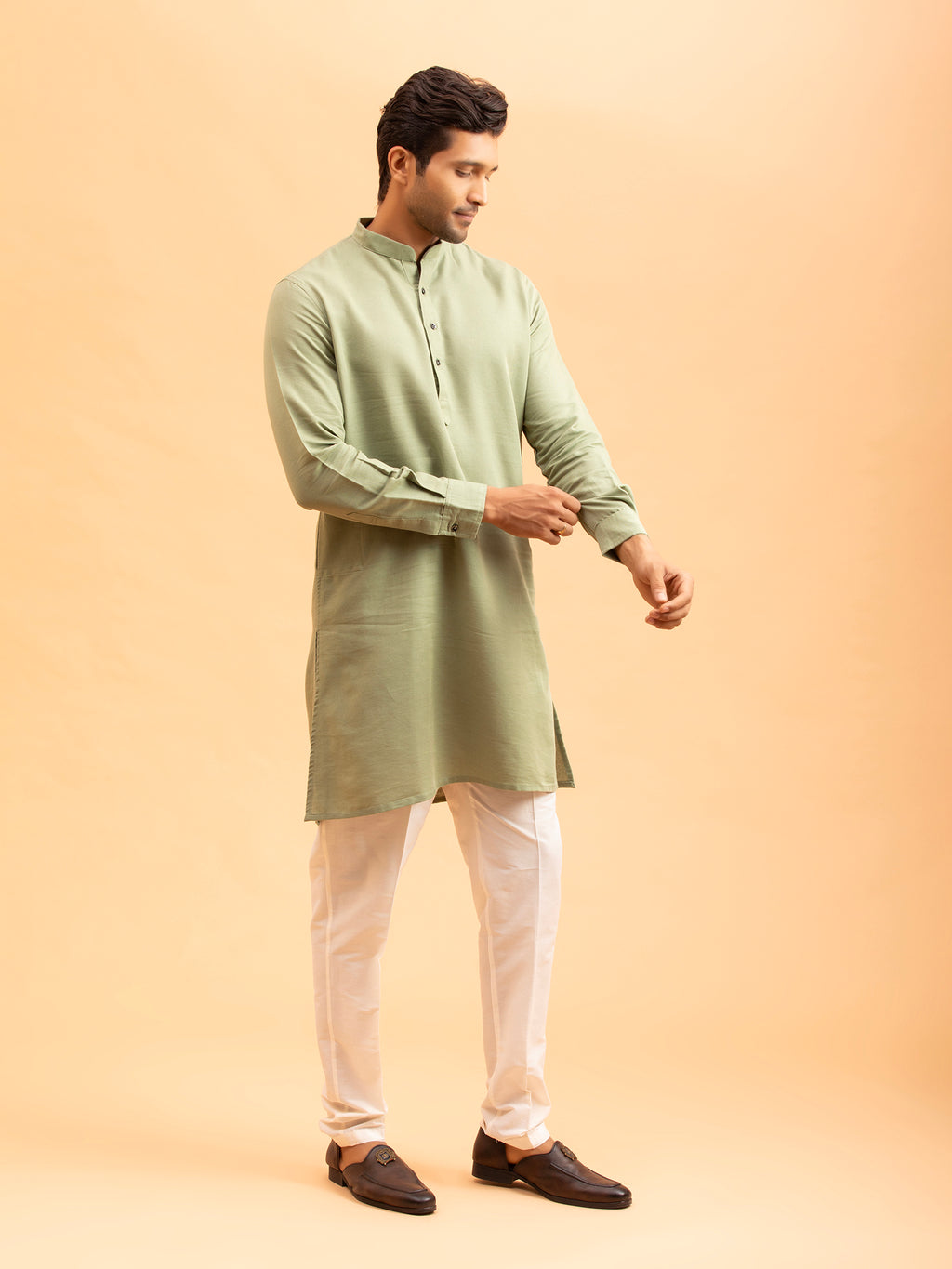 Sage Green Minimalist Kurta