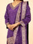 Royal Purple Banarasi Silk Sharara Ensemble