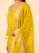 Golden Mustard Banarasi Silk Sharara Ensemble