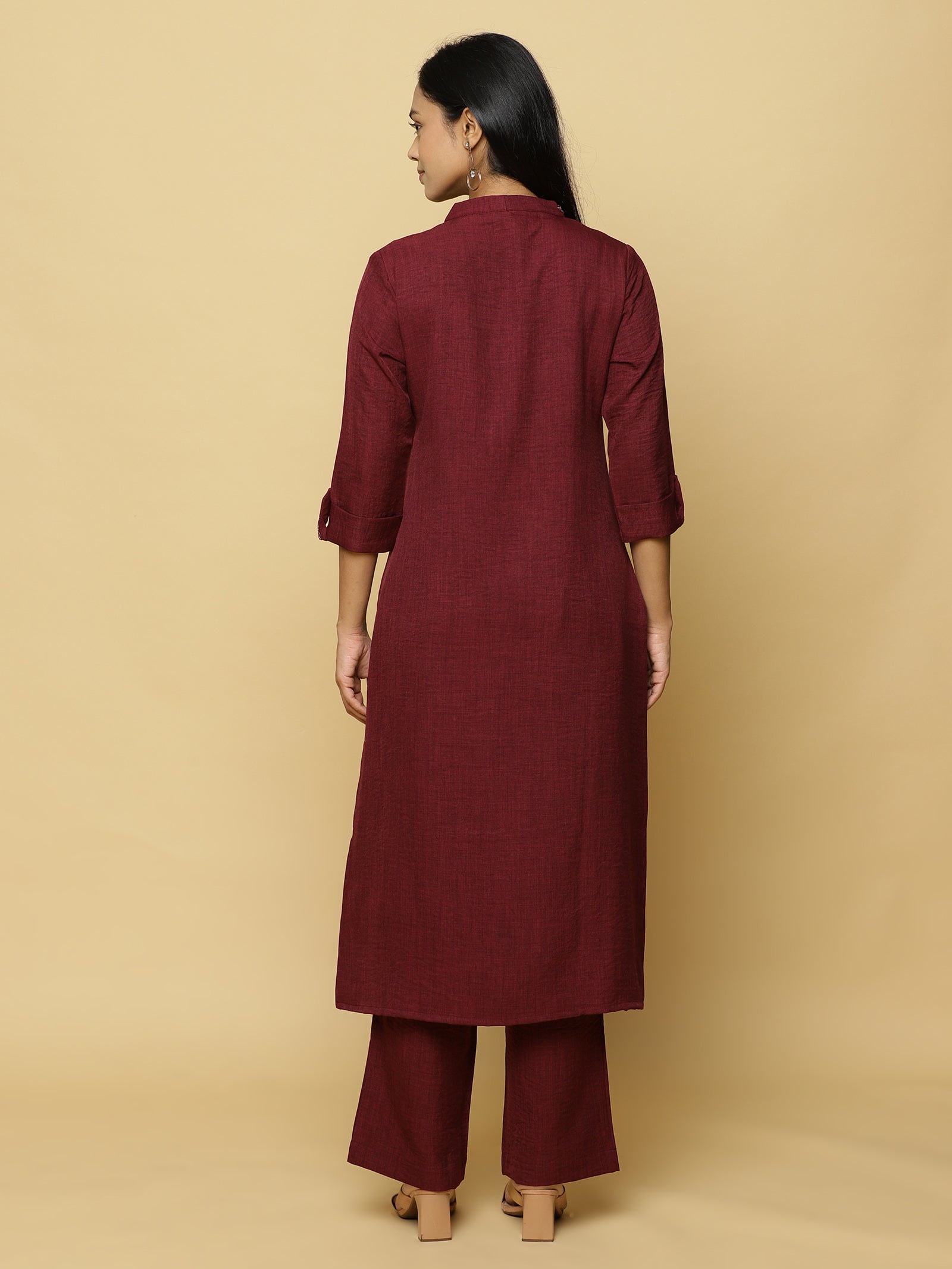 Merlot Textured Co-ord Set
