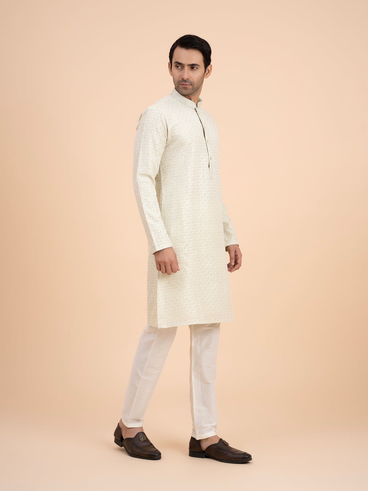 Mint Stripe Kurta Set