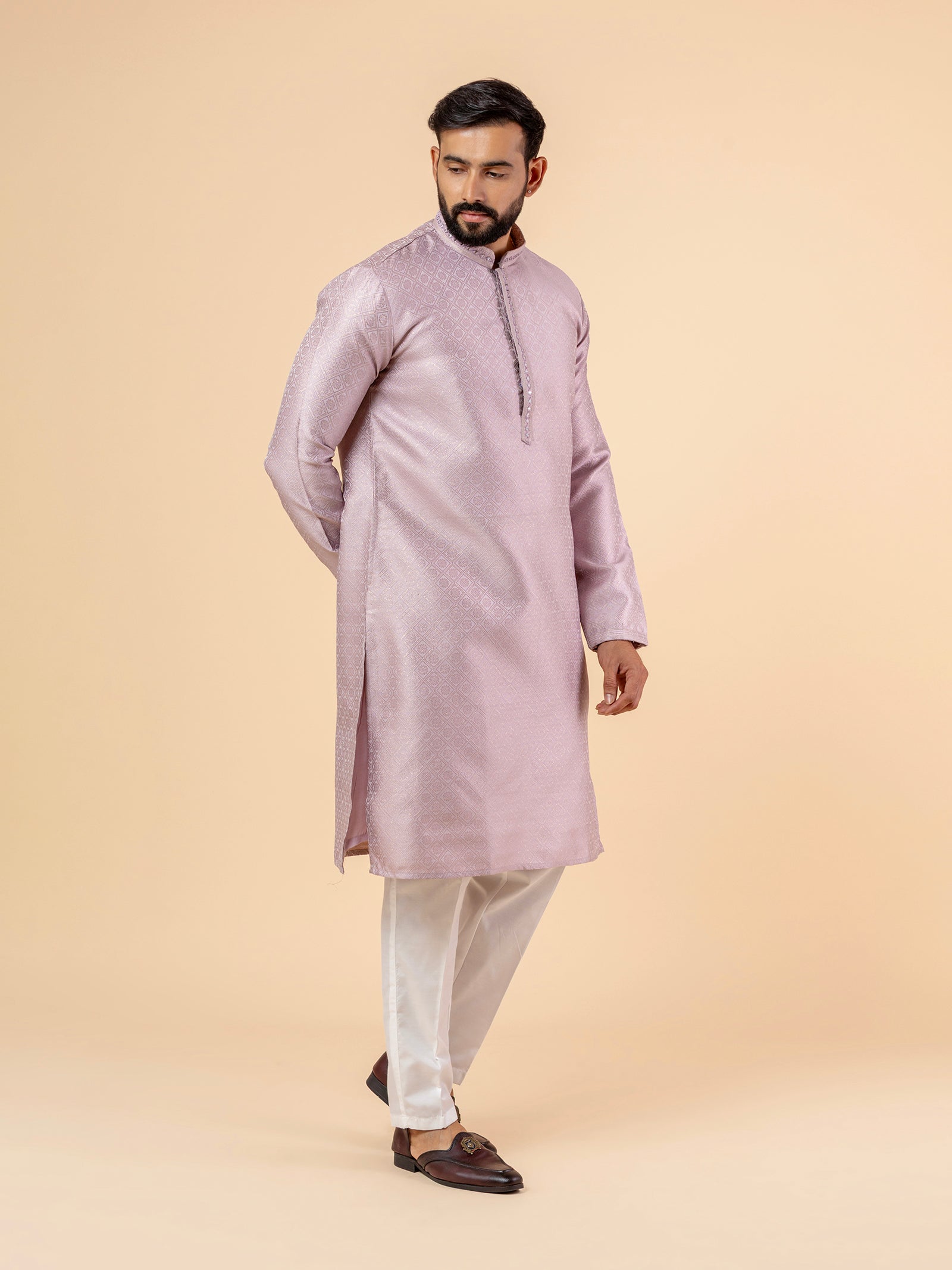Lavender Shine Prism Kurta Set