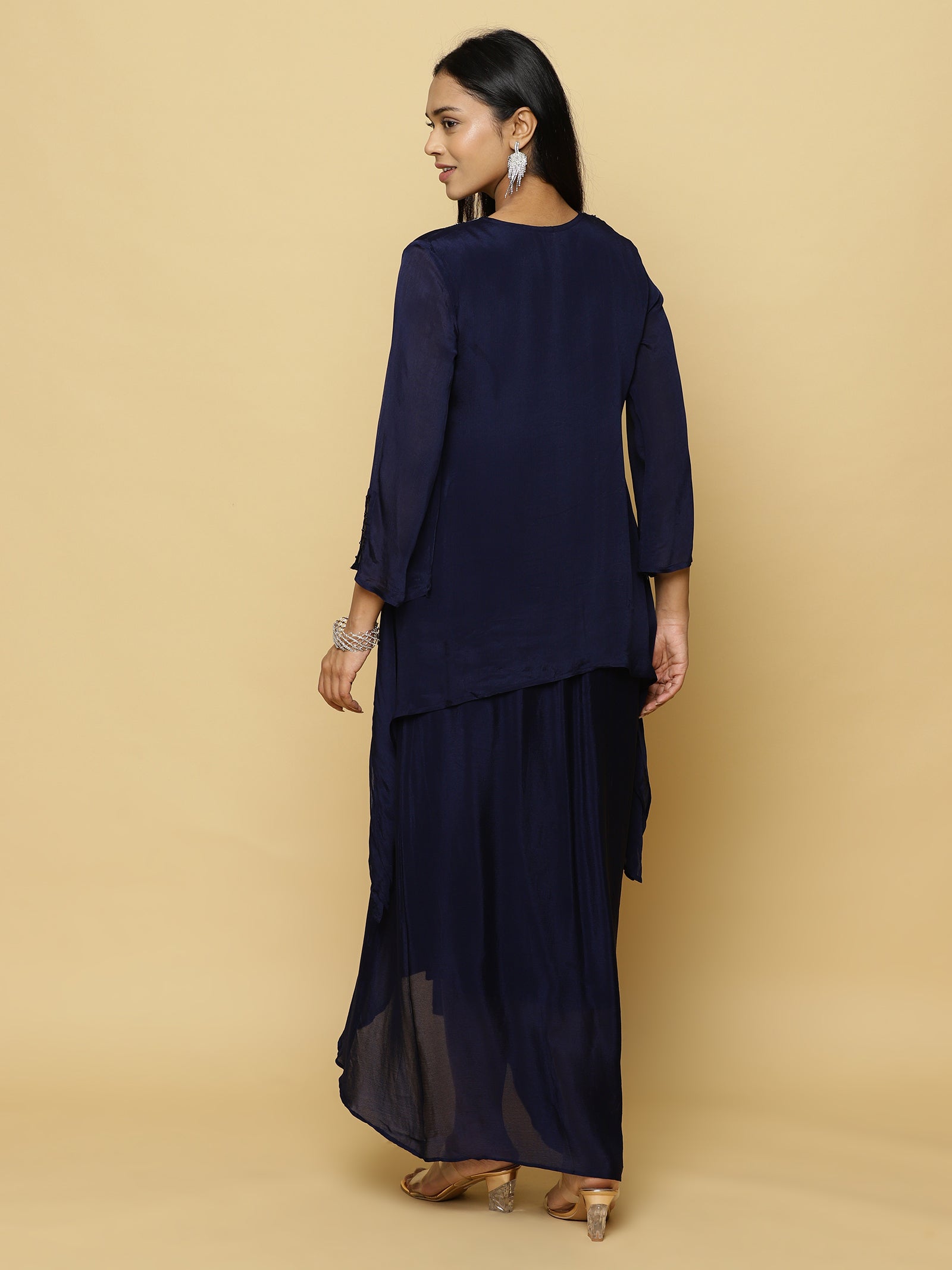 Navy Blue Layered Co-ord Set
