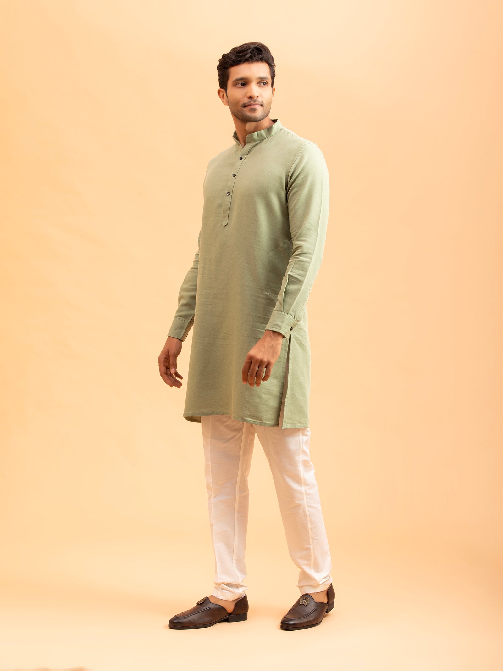Sage Green Minimalist Kurta