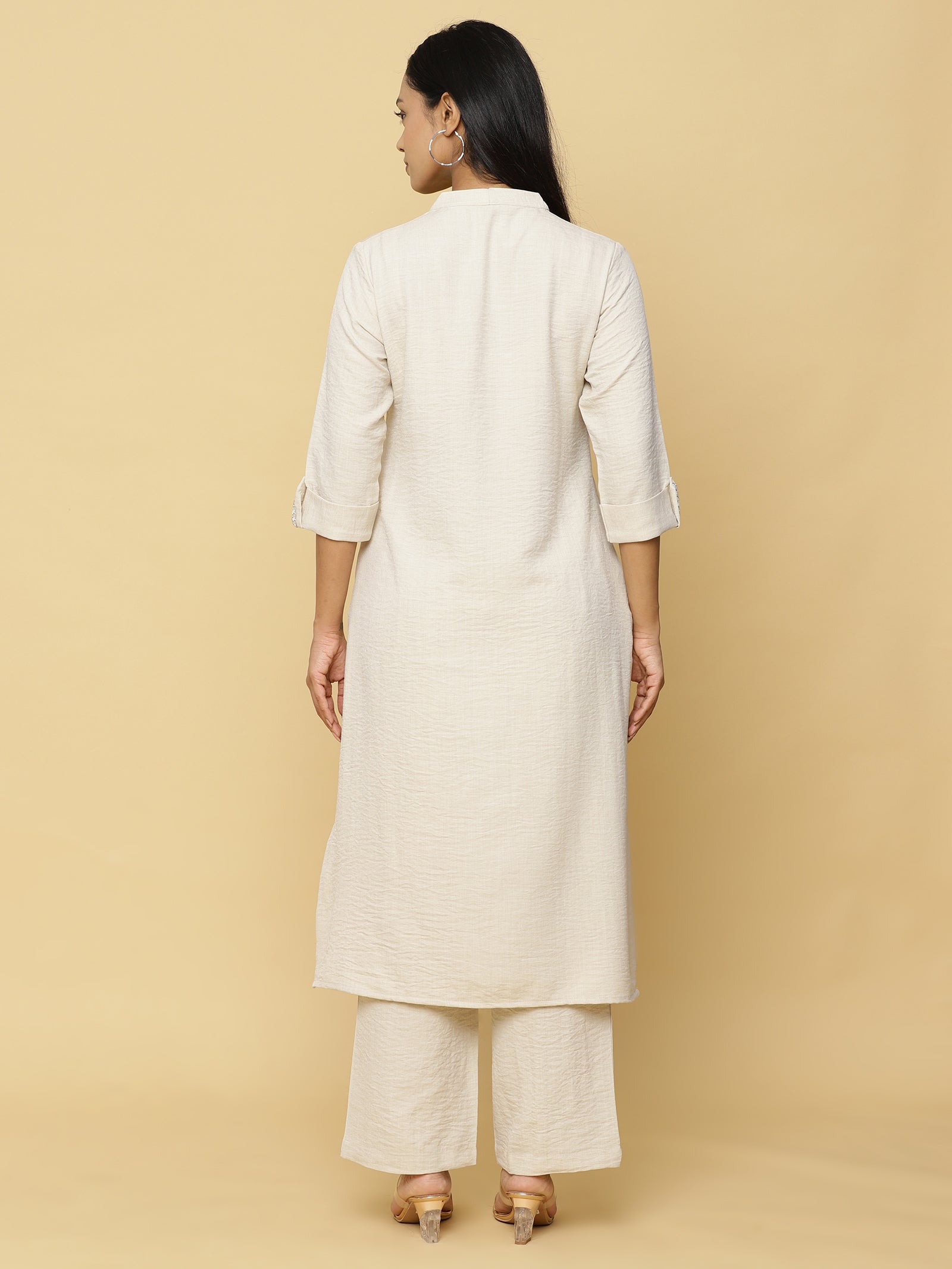 Ivory Textured Co-ord Set