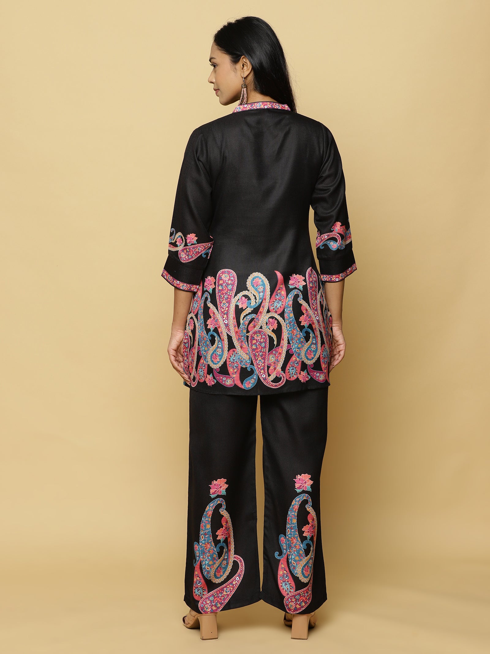 Black Paisley Co-ord Set