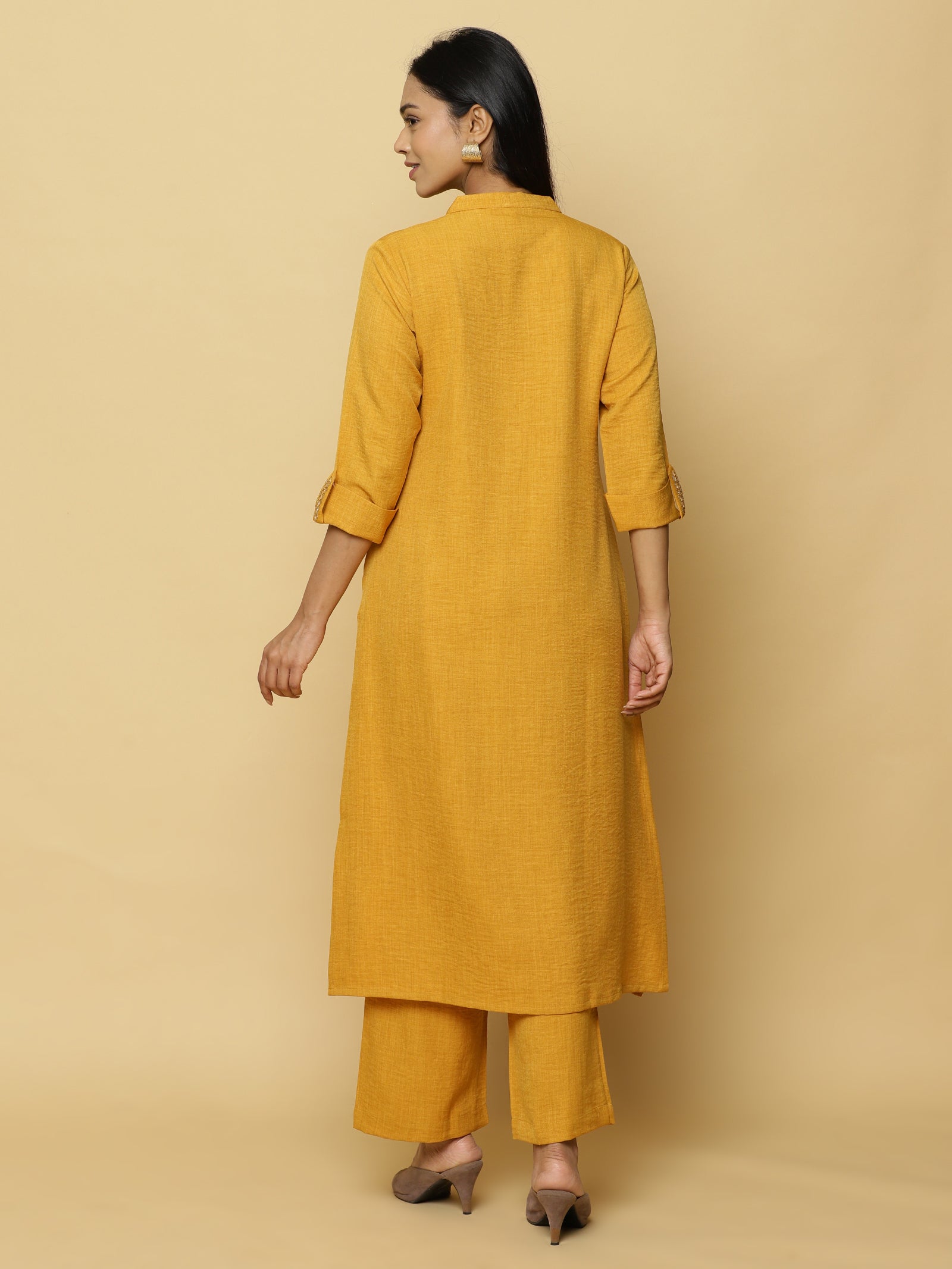 Mustard Textured Co-ord Set