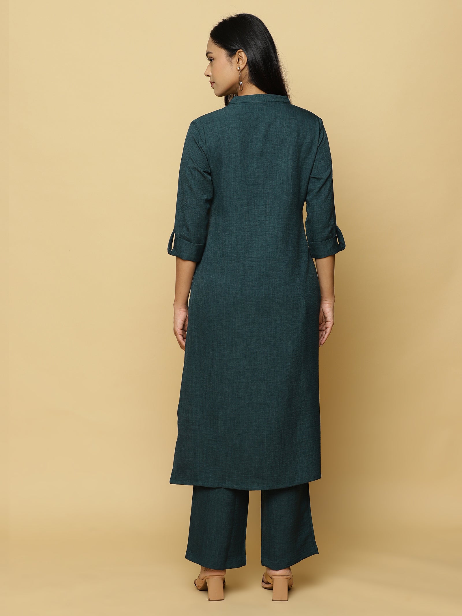 Forest Green Textured Co-ord Set