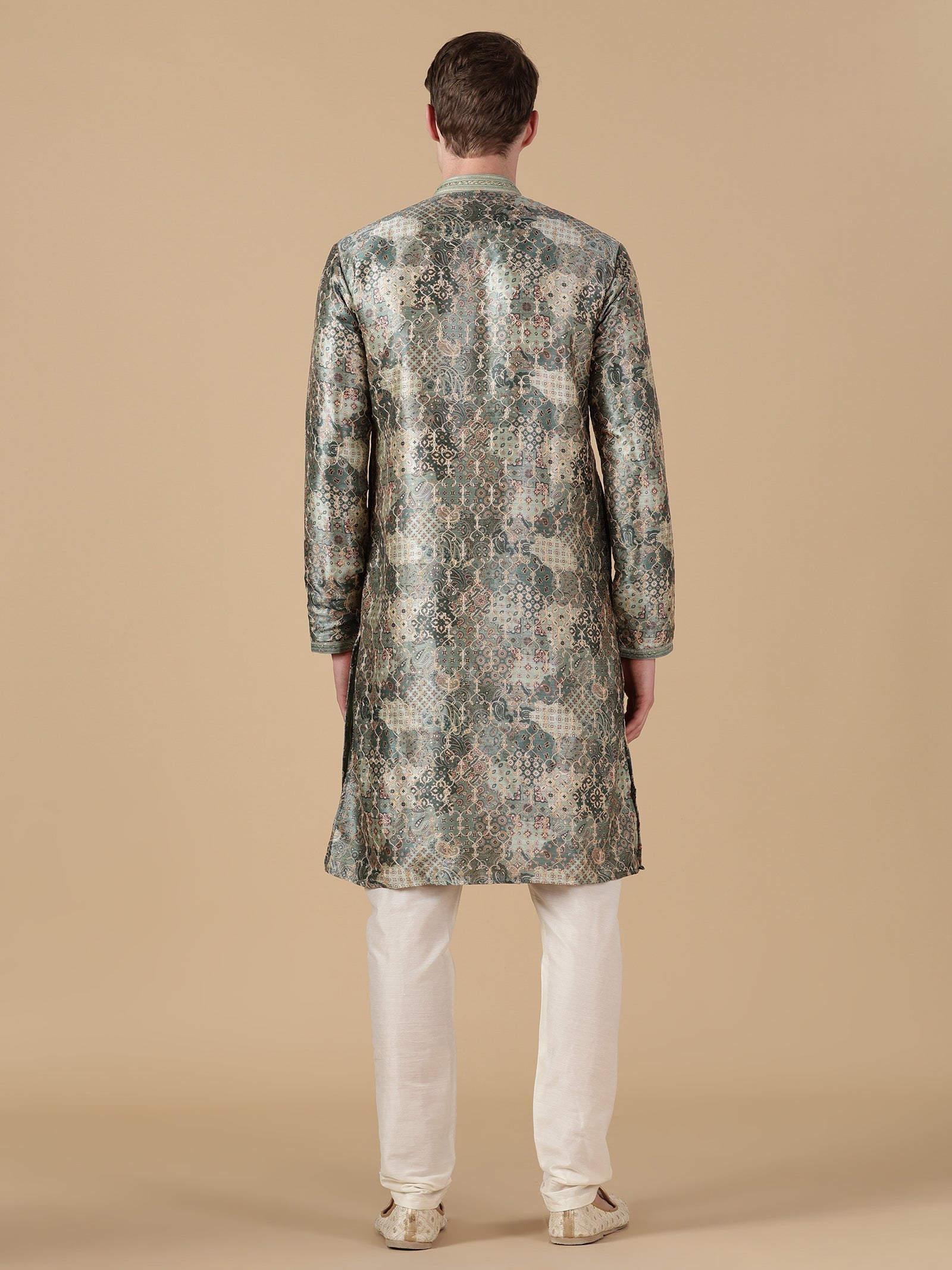 Deep Olive Renaissance Kurta Set