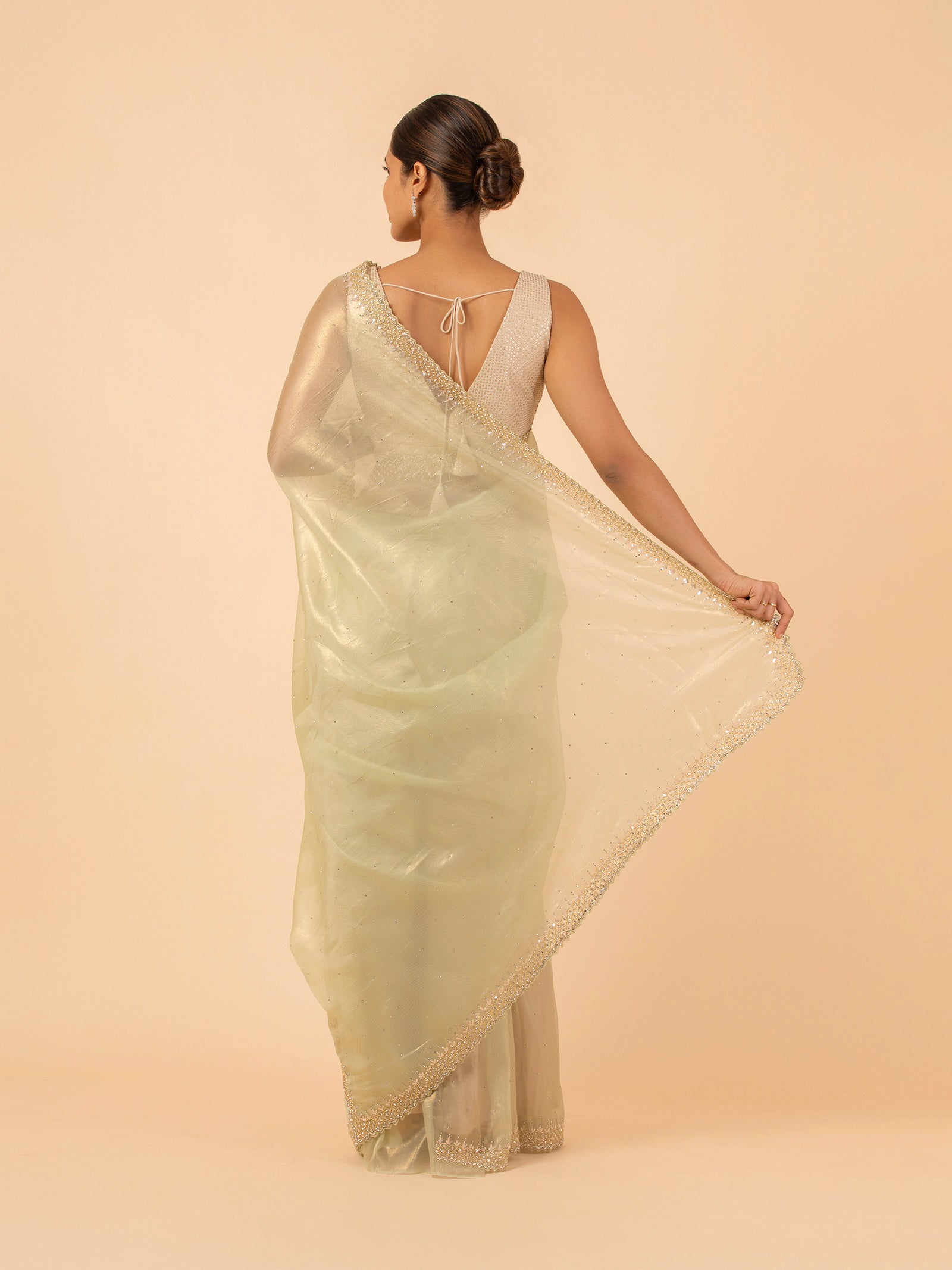 Mint Luminescence Saree