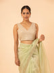 Champagne Sequin V-Neck Blouse