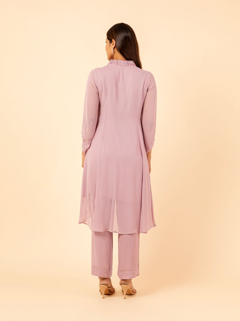 Lilac Bloom High-Low Co-ord Set