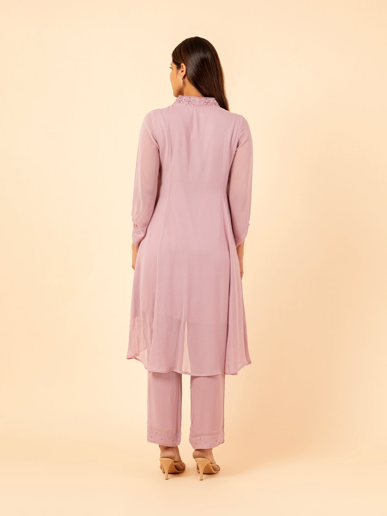 Lilac Bloom High-Low Co-ord Set