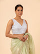 Pearl Sequin V-Neck Blouse