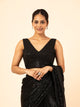Onyx Sequin V-Neck Blouse