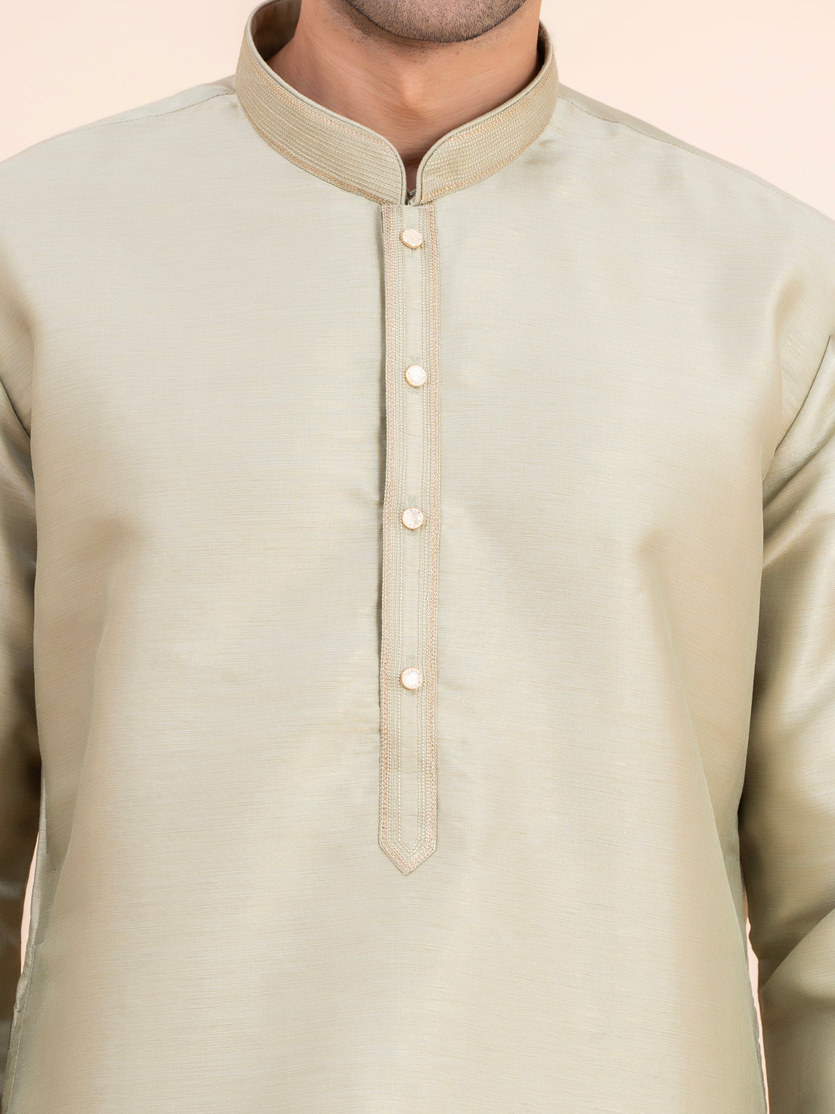 Sage Green Solid Kurta Set