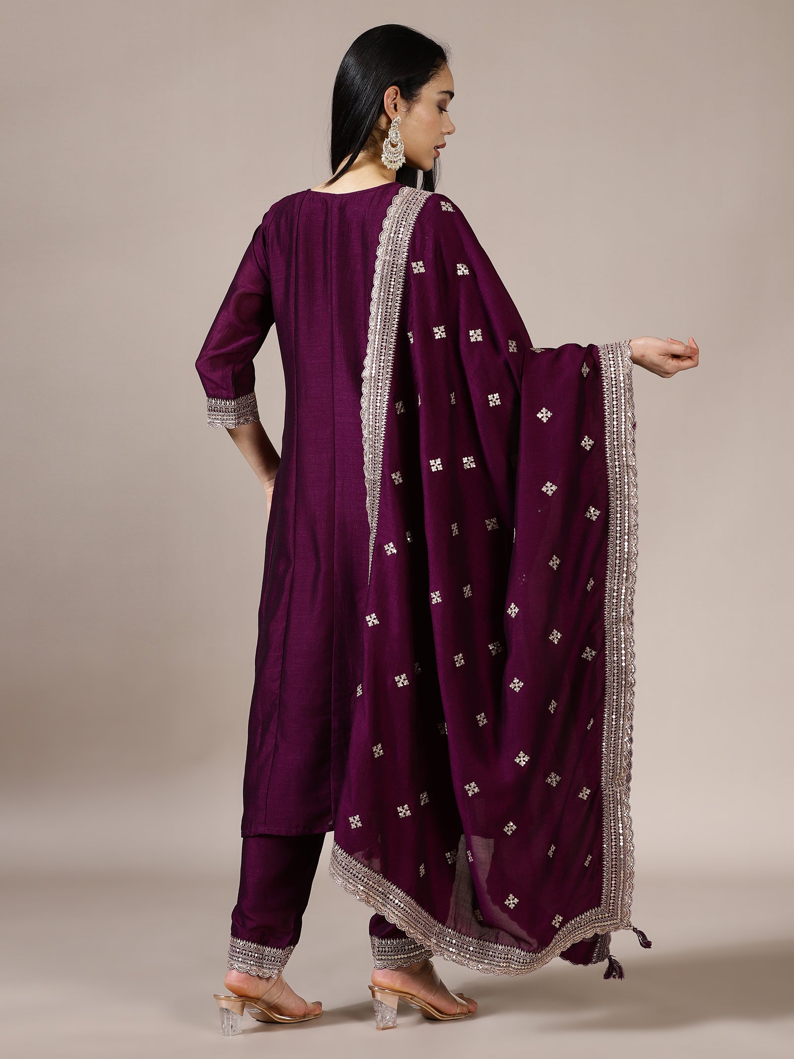 Regal Plum Suit Set