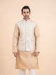 Champagne Gold Embroidered Nehru Jacket
