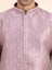 Mauve Brocade Kurta Set