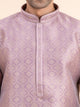 Mauve Brocade Kurta Set