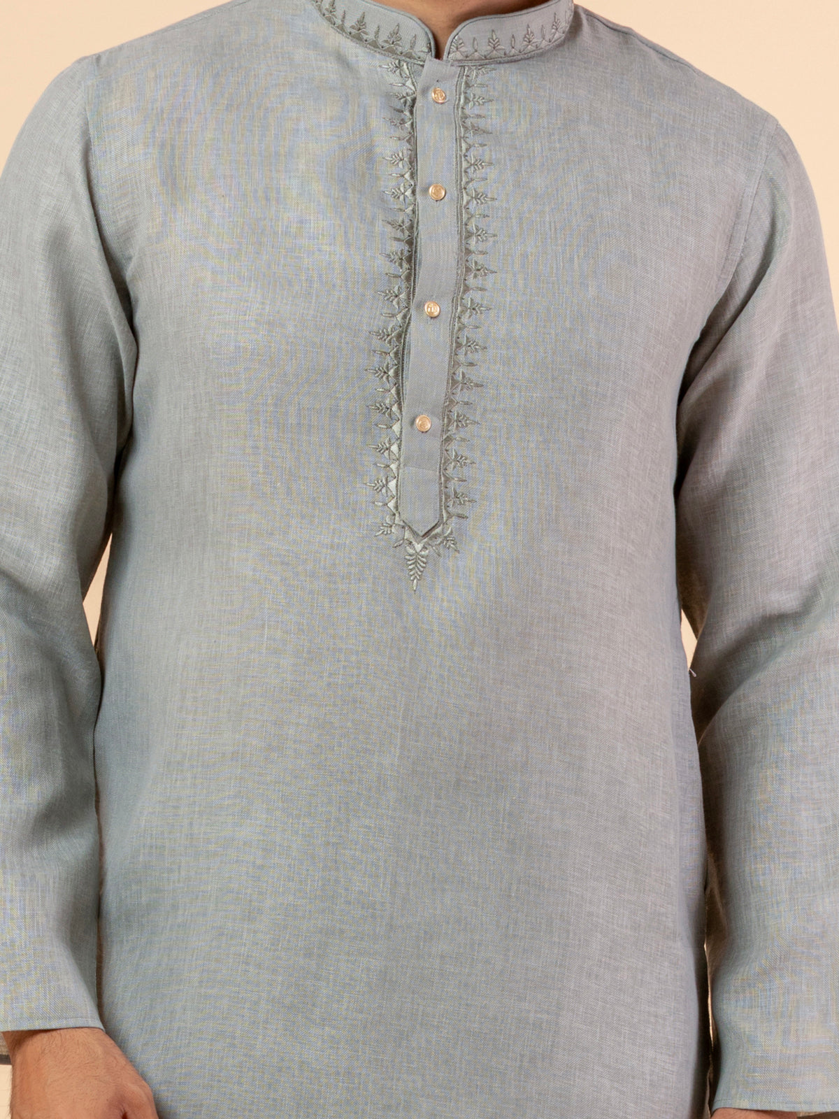 Simple Sage Filigree Kurta Set