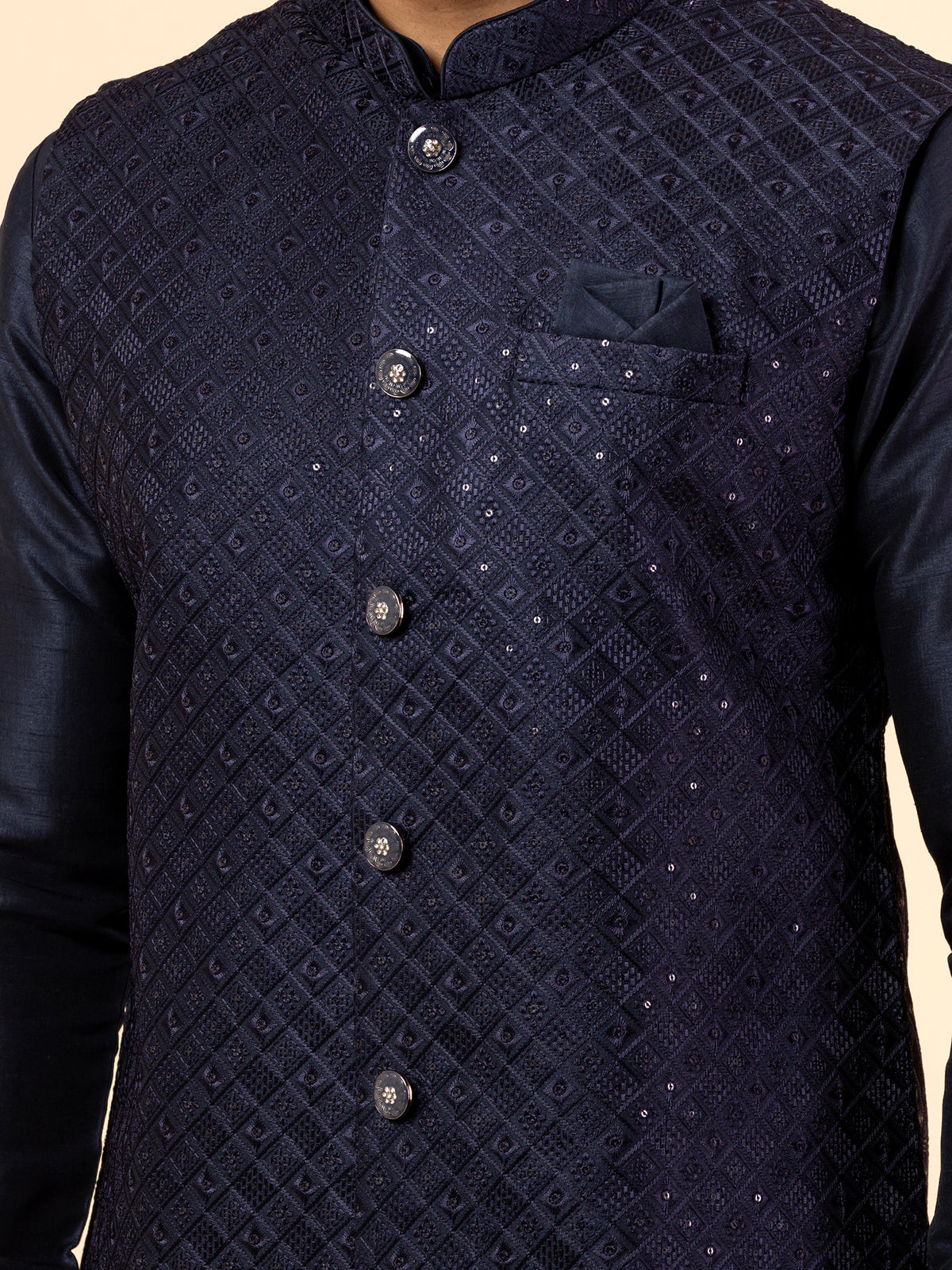 Midnight Mirror Bloom Jacket Set