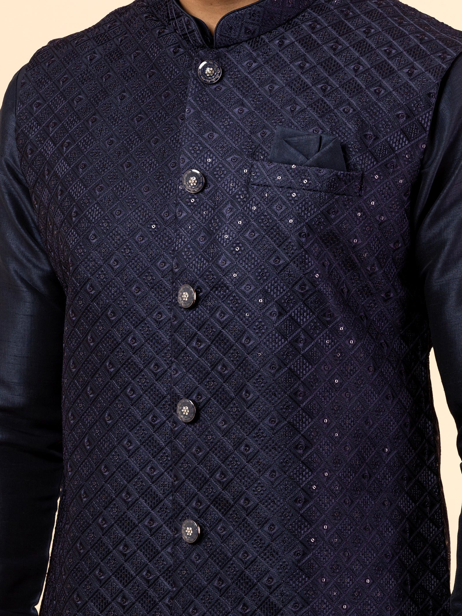 Midnight Mirror Bloom Jacket Set