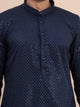 Midnight Blue Embellished Kurta Set