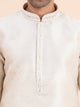 Off-White Brocade Kurta Set