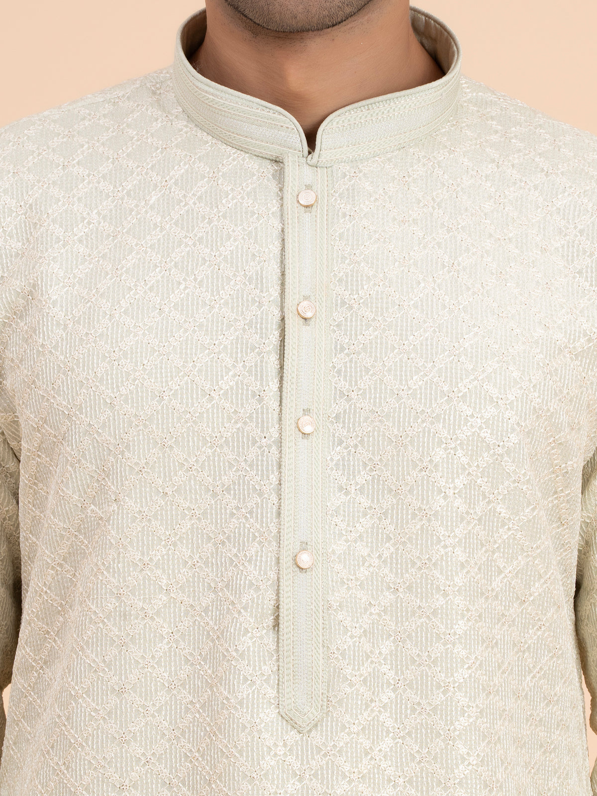 Mint Stripe Kurta Set