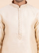 Cream Jacquard Kurta Set