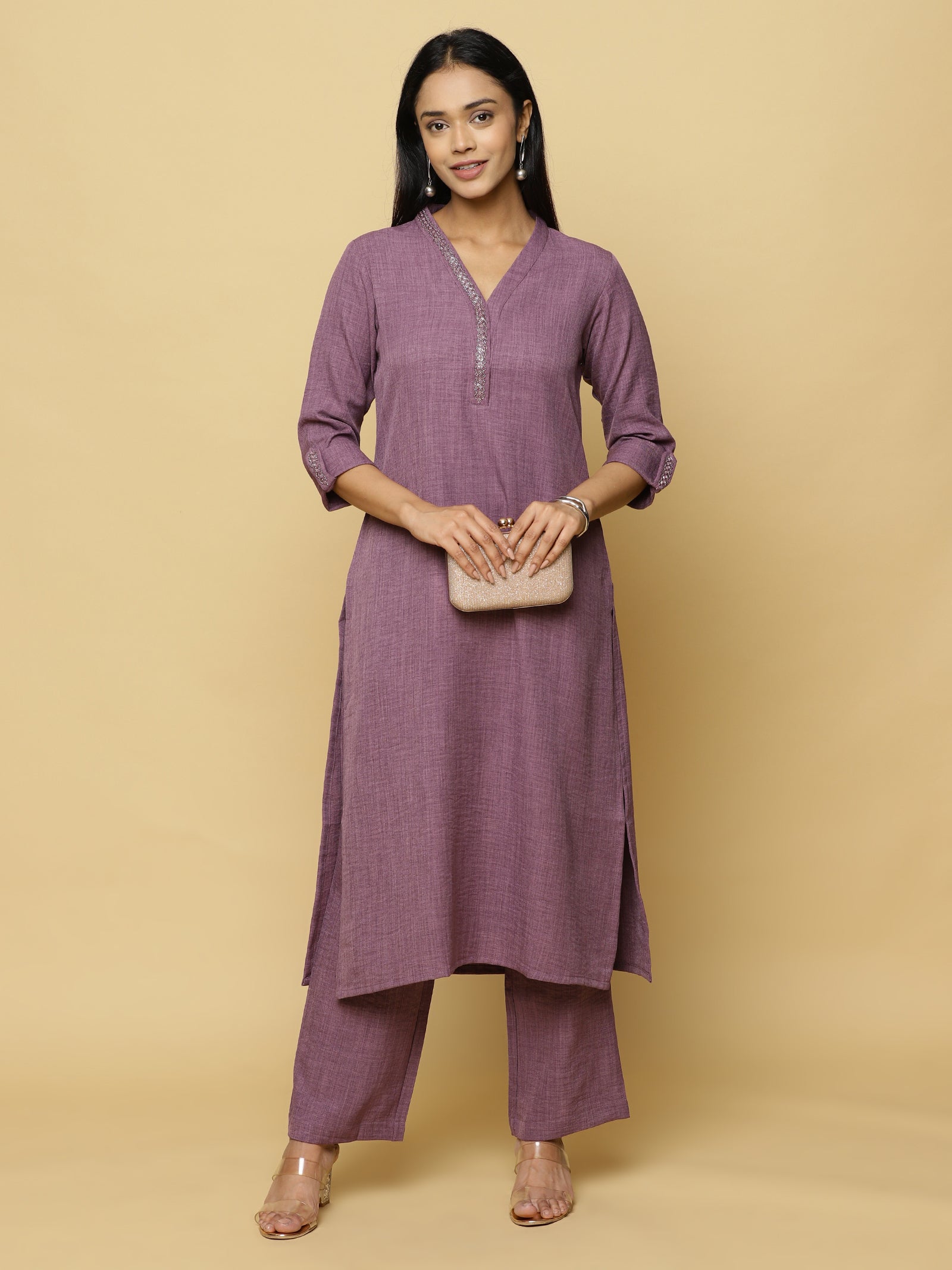 Lavender Textured Co-ord Set