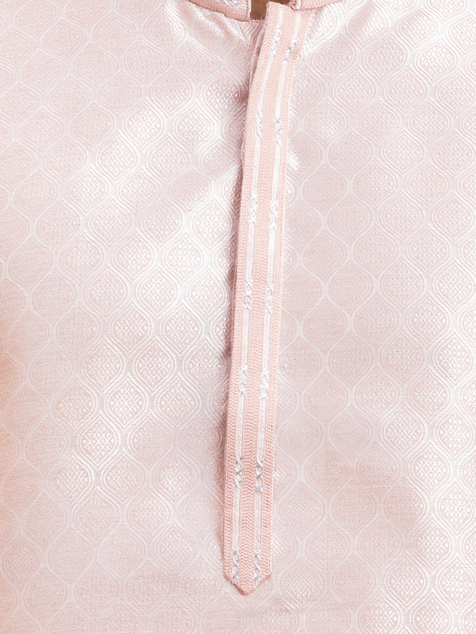 Blush Petal Weave Kurta Set