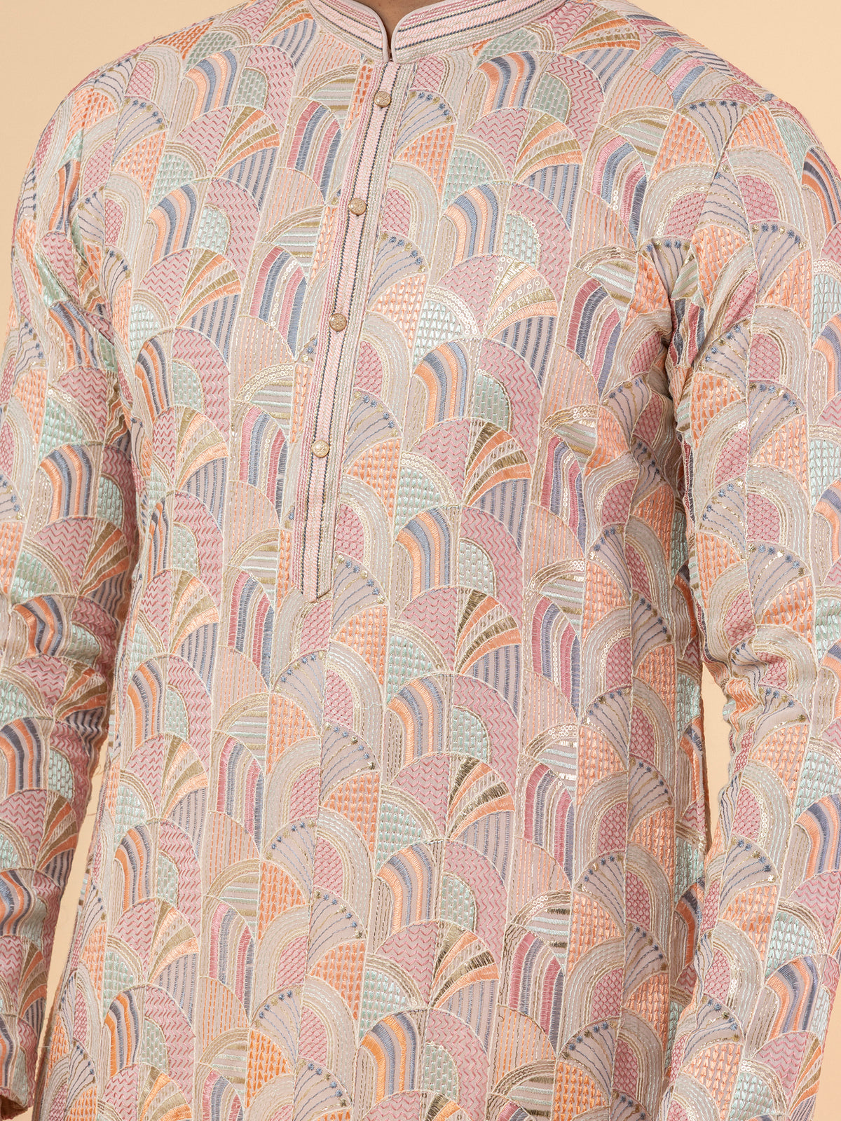 Pastel Prism Kurta Set
