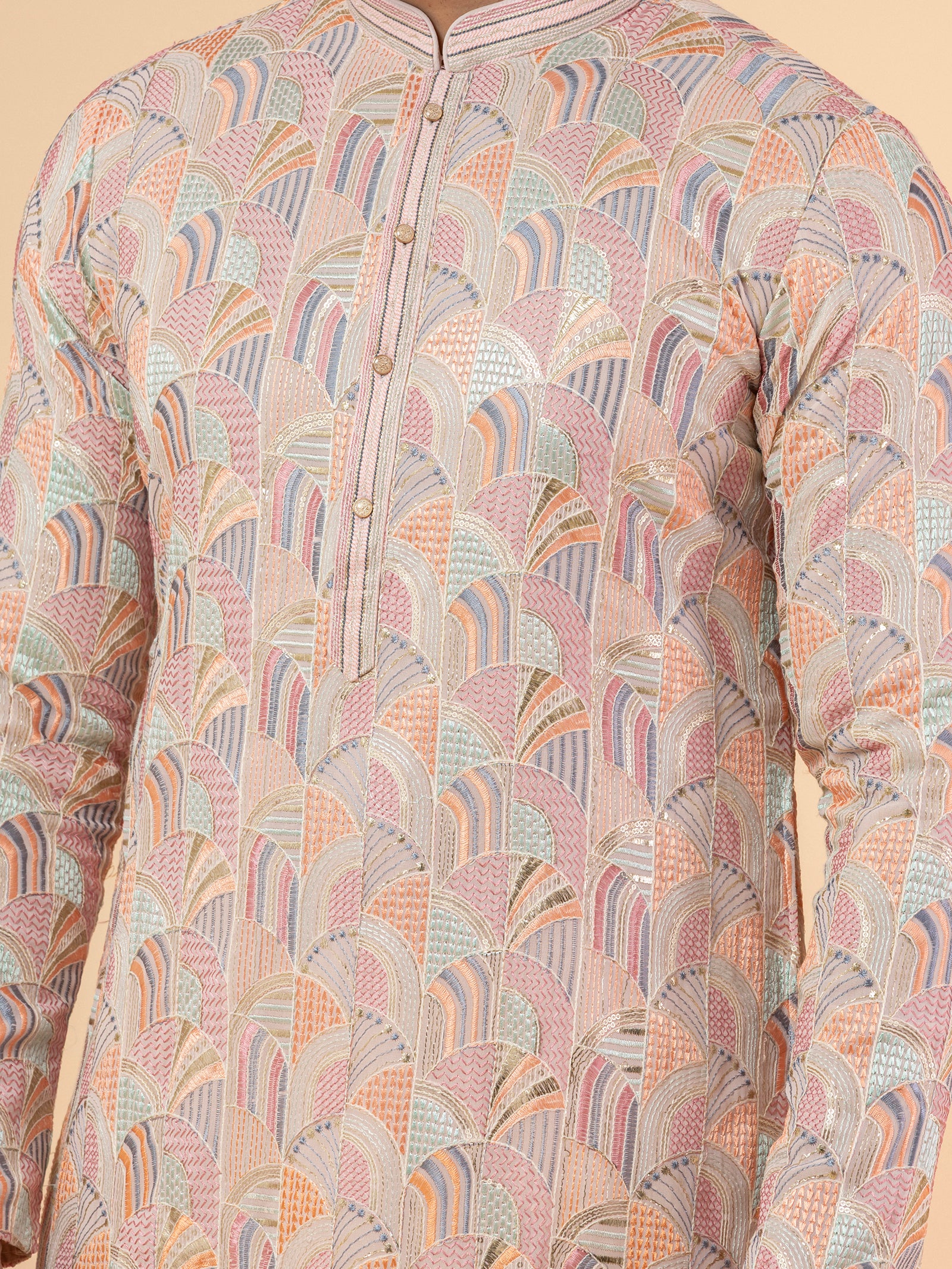 Pastel Prism Kurta Set