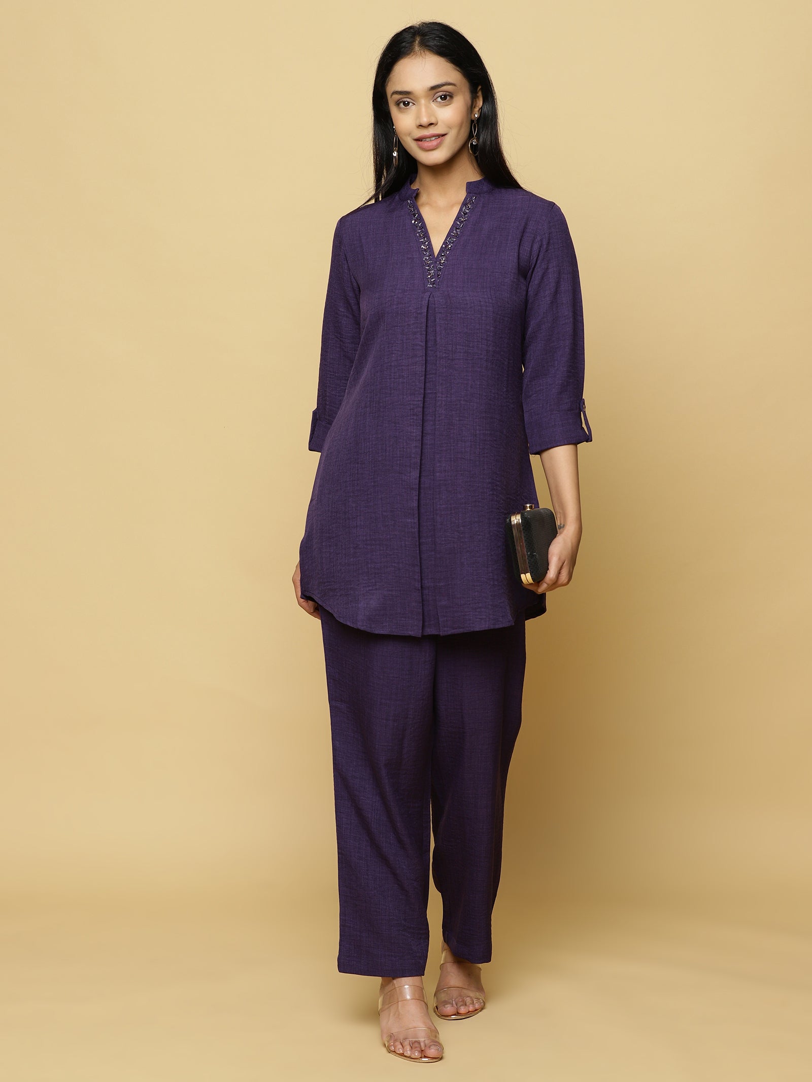 Deep Plum Co-ord Set