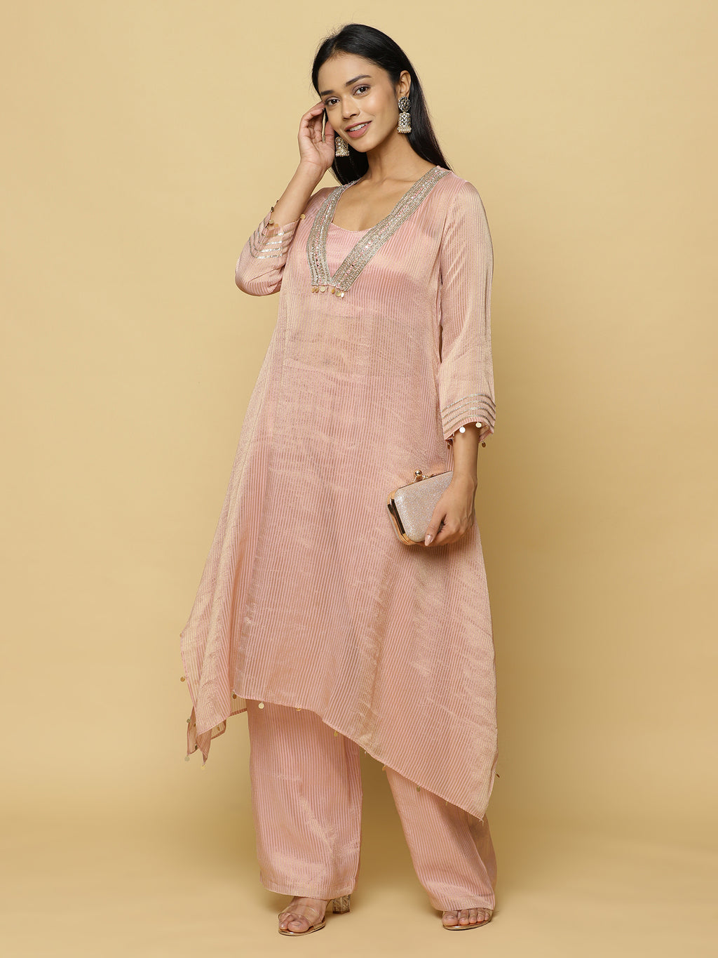 Light Pink Sheer Co-ord Set